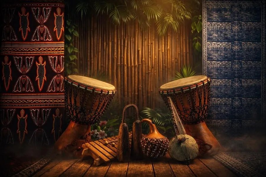 Instruments traditionnels — tam-tams et balafon